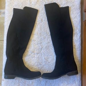 Black over the knee boots!